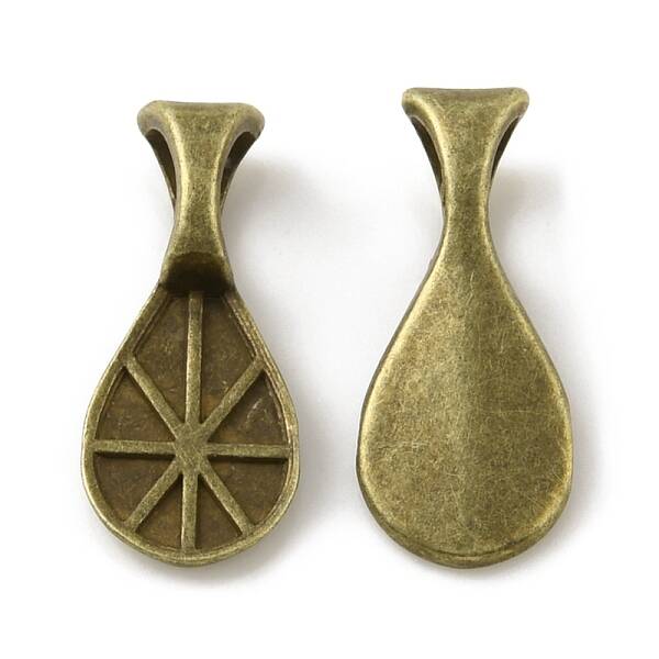 Alloy Glue-on Flat Pad Bails