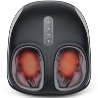 Nekteck Foot Massager Machine with Heat, Deep Kneading Shiatsu Foot Massager with Air Compression, Multiple Massage Modes & A...