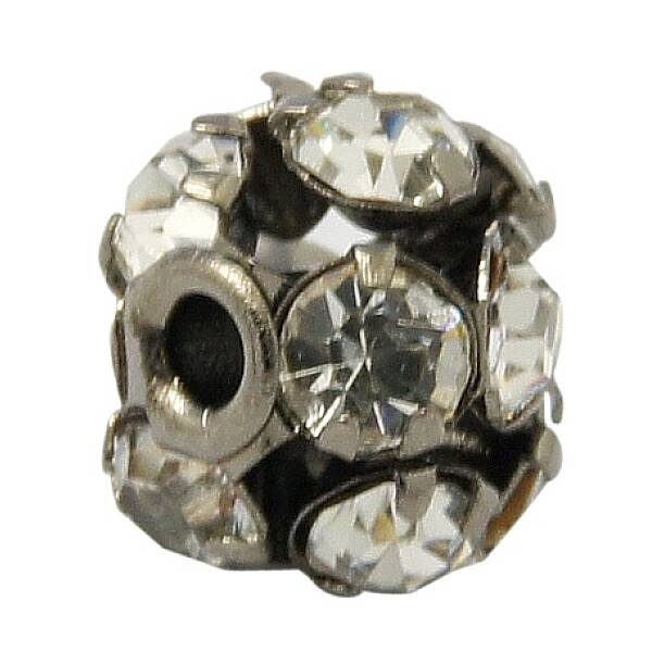 Brass Rhinestone Beads