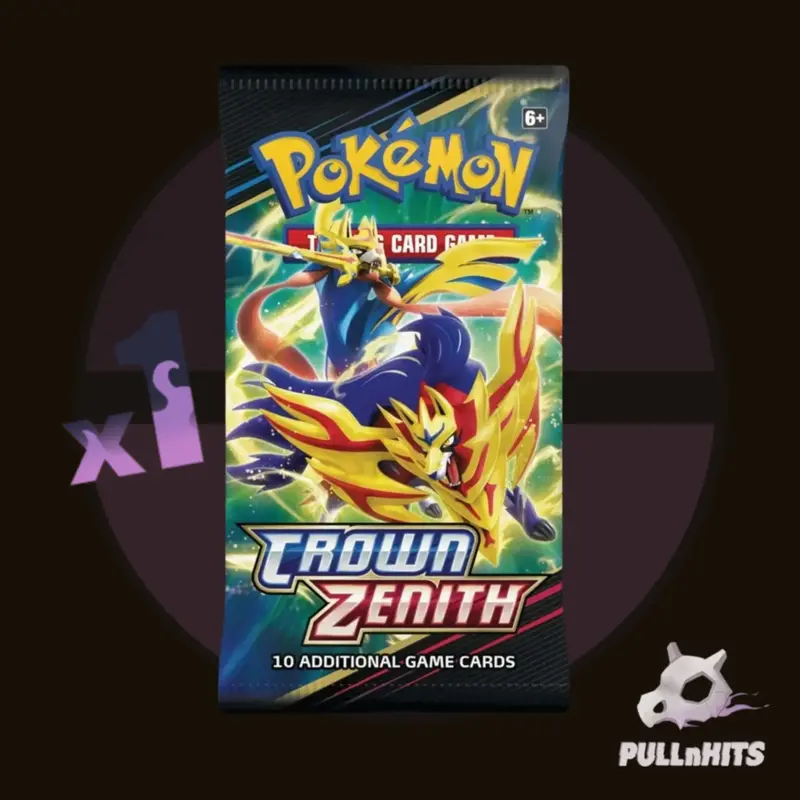 SWSH Crown Zenith Booster Pack - 10 Additional Game Cards for Pokémon Card Game
