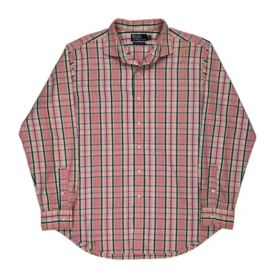 Ralph Lauren Checked Shirt - XL Pink Cotton