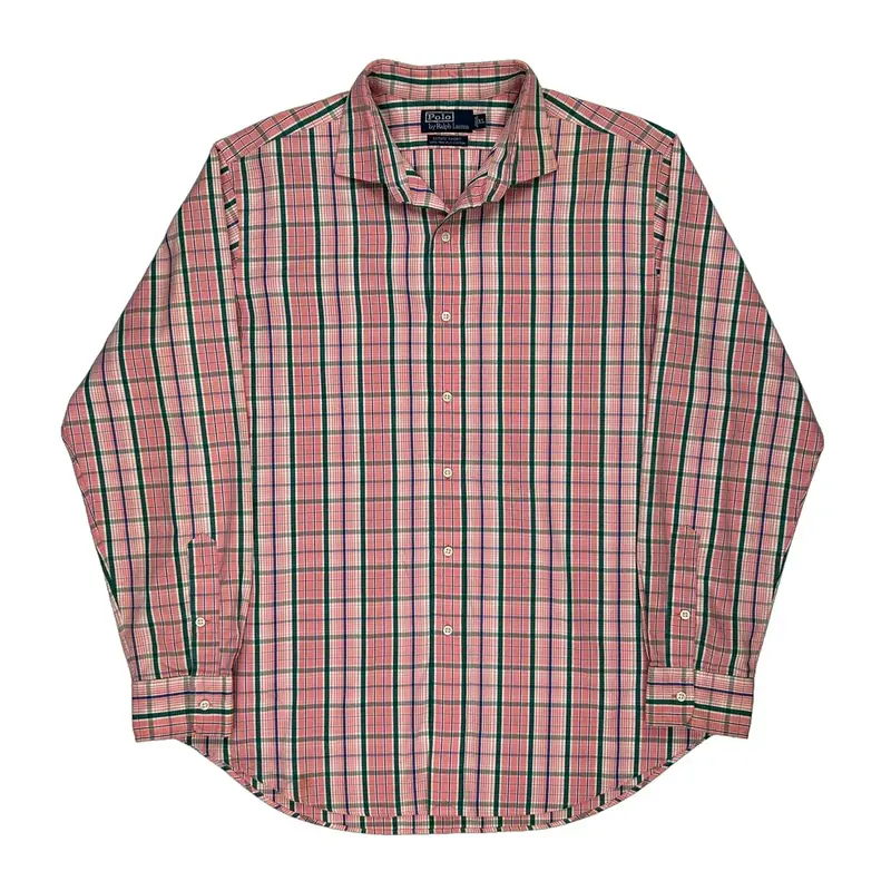 Ralph Lauren Checked Shirt - XL Pink Cotton