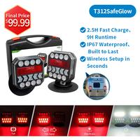 AgriEyes T312|T033| T28|T212 Halo Wireless Trailer Lights Kit – Portable, Magnetic, Rechargeable LED Tow Lights