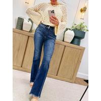 Slay Girl By Judy Blue - Vintage Frayed Hem Bootcut Jeans