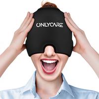 ONLYCARE Migraine Relief Gel Cap Odorless Migraine Ice Head Wrap for Tension and Stress Relief  Soft Smooth Stretchable Eye M...