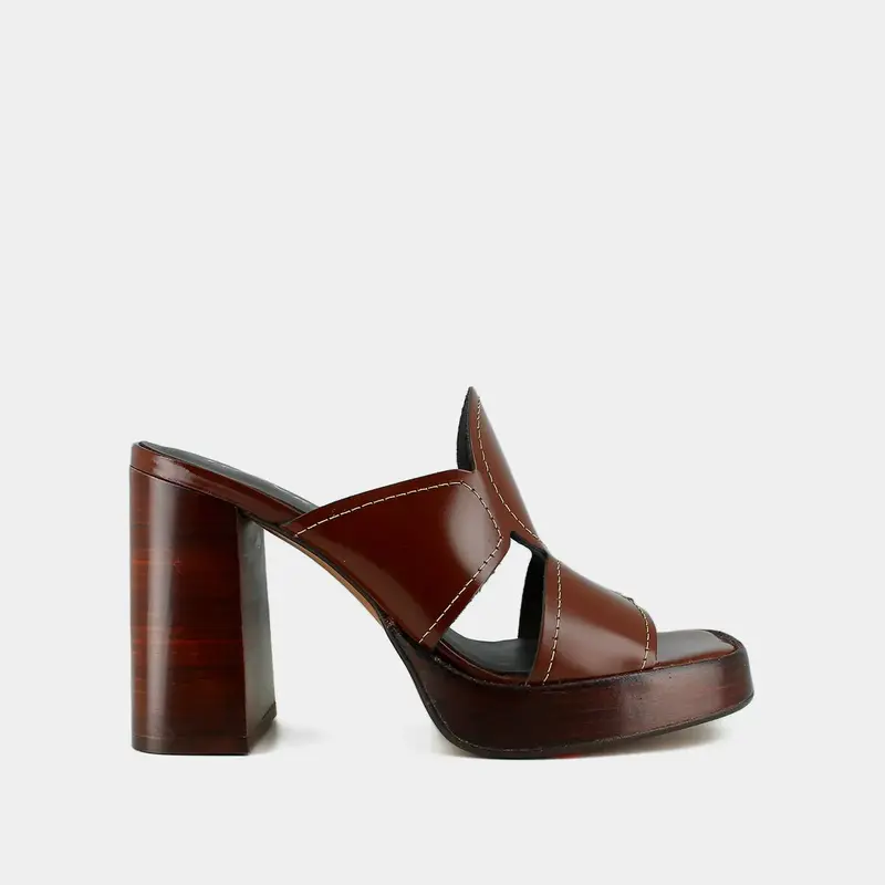 429- Belle Cuir Glace Marron | Color: MARRON | Size: 40