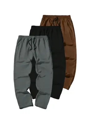 Drawstring Sweatpants with Pockets, Loose Stylish Comfy Elastic Waist Straight Leg Trouser, Drippy Outfits Going Out Outfi...