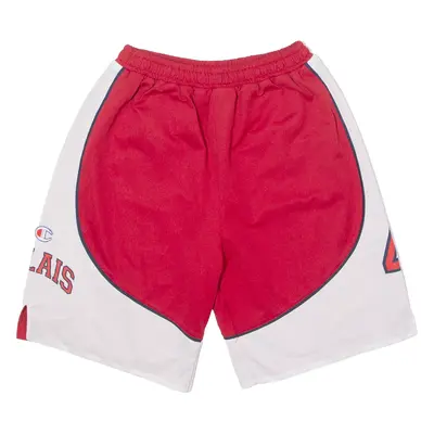 CHAMPION Valais Basketball #4 Boys Sports Shorts Red Colourblock 14Y W24