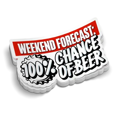 Weekend Forecast - Hard Hat Decal