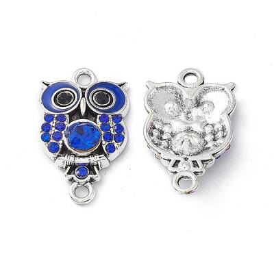 Alloy Rhinestone Connector Charms