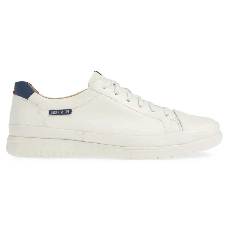 Mephisto Thomas Full Grain Leather Men's Lace Up Shoes - White - Size:US 11.5 Men