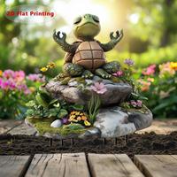 Turtle Design Garden Pile, Acrylic Flower Pot Decorative Sign, Outdoor Garden Yard Lawn Decoration, Suitable for Yard Art Sig...