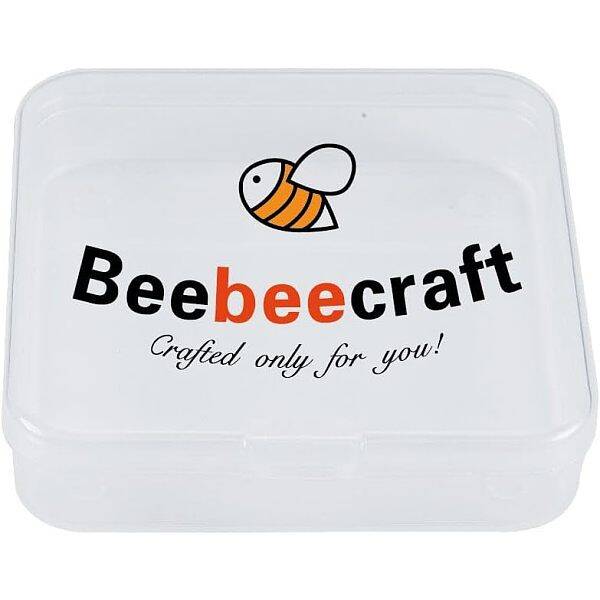 Beebeecraft 30Pcs Small Transparent Plastic Box Bead Storage Containers and Organizer 6.8x5.2x1.1cm for Storage of Small Item...