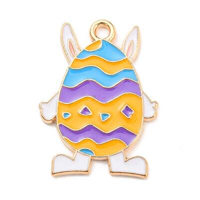 Easter Theme Alloy Enamel Pendants