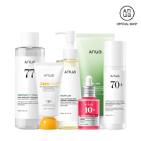 [Anua Official Shop] Ultimate Skincare Routine with SPF Set｜Cleansing oil + Deep Cleansing foam +Toner + Discoloration Seru...