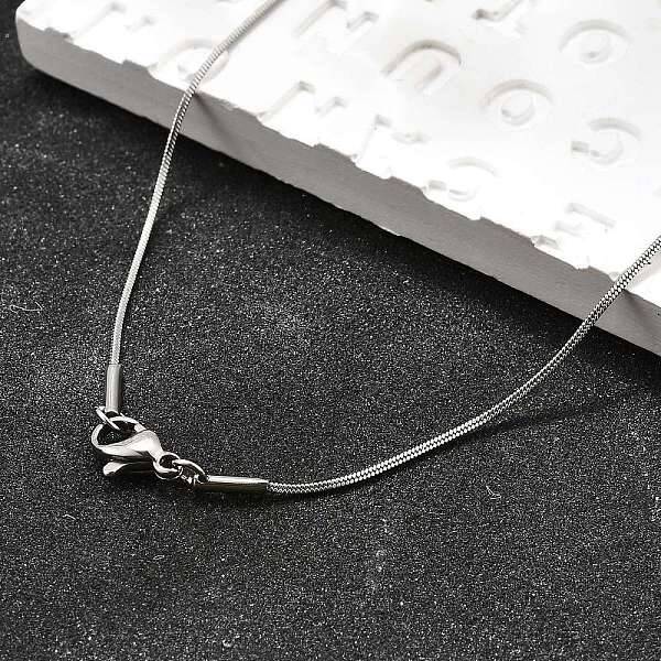 Tarnish Resistant 304 Stainless Steel Snake Chain Necklaces