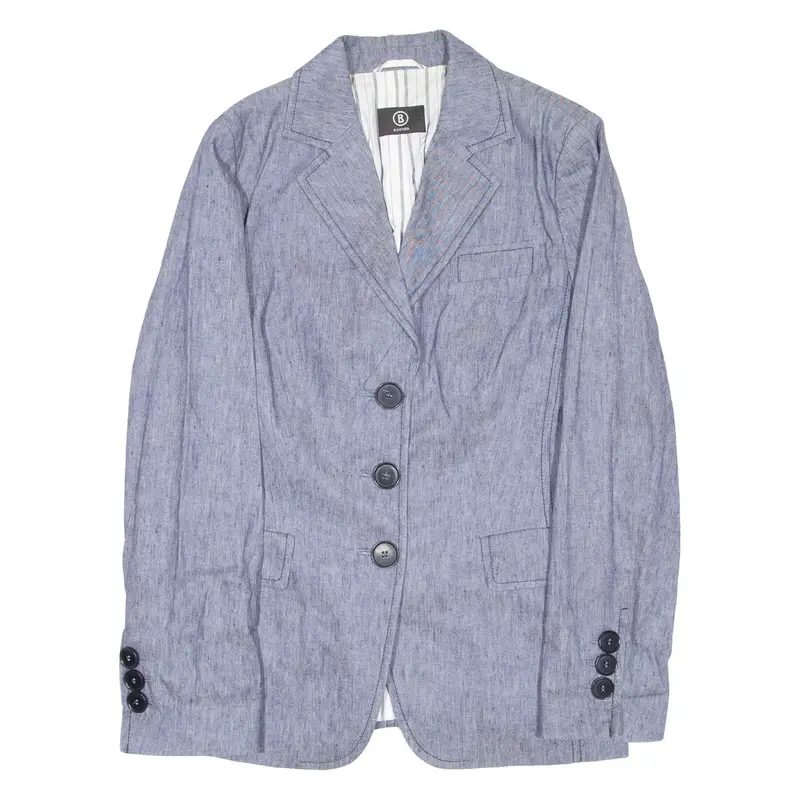 BOGNER Mens Blazer Coat Grey Linen L