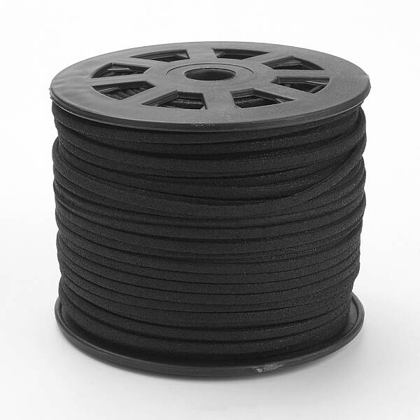 Glitter Powder Faux Suede Cord