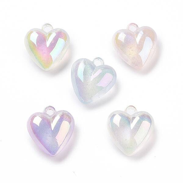 UV Plating Luminous Transparent Acrylic Beads