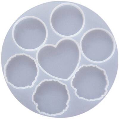 DIY Heart/Round Cabochons for Phone Grip Silicone Molds