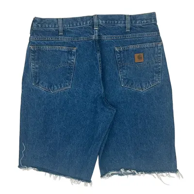 Carhartt Denim Shorts - 36W 11L Blue Denim