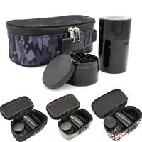 Storage Bag Set, 3 Counts/set Including 4-layer Metal Grinding Machine & Storage Jar & Odor-proof Storage Bag, Suitable for H...