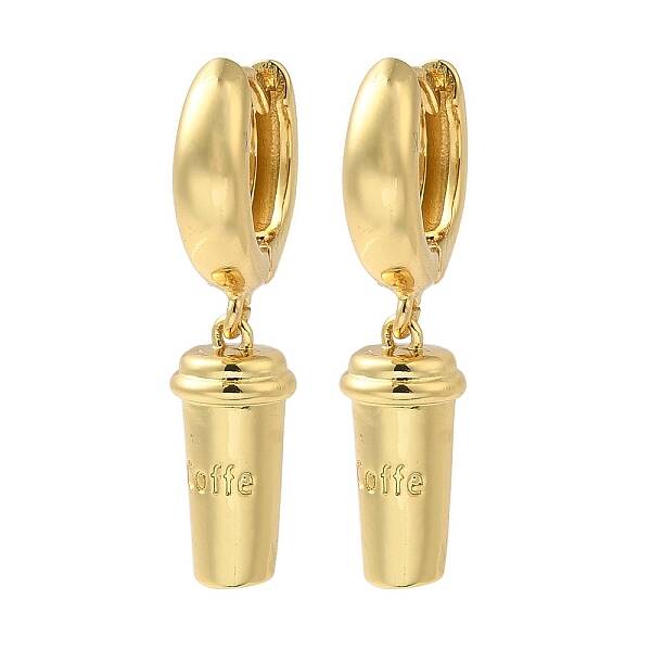 Rack Plating Brass Hoop Earrings