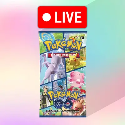 LIVE Pokemon TCG GO Booster Pack