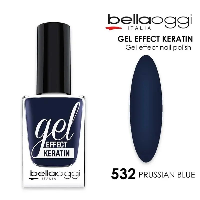 Gel effect keratin gel effect nail polish with keratin 532