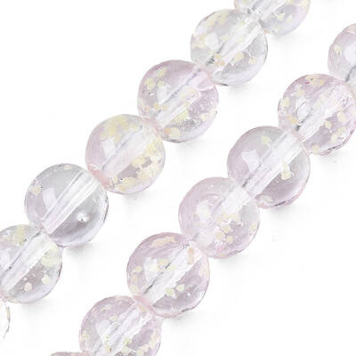 Handmade Luminous Transparent Lampwork Beads Strands
