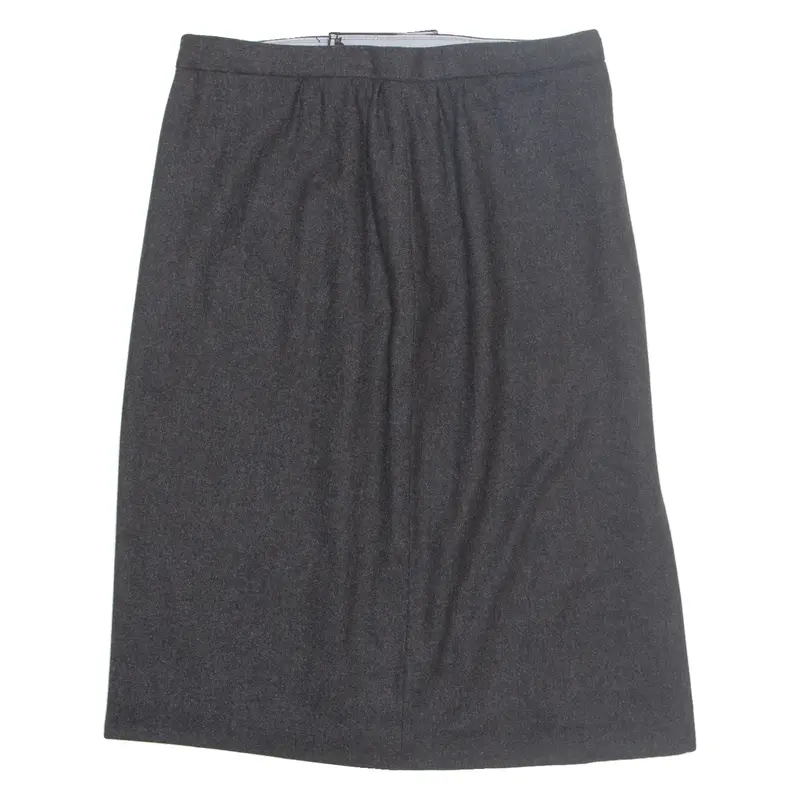 Womens Straight Skirt Grey Knee Length M