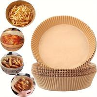Disposable Air Fryer Liner, 50/100pcs Paper Basket Bowl, Kitchen Food Paper for Home Baking House Picnic, Round, Replacement