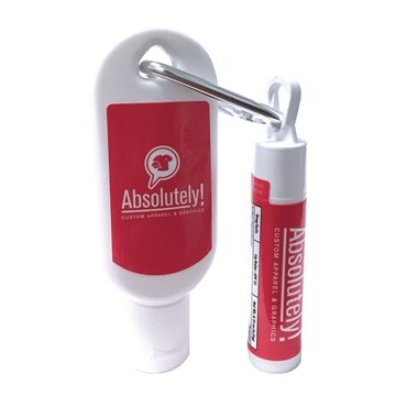 250 Customized Kit: 1 oz SPF30 Sunscreen Lotion with Carabiner and ...