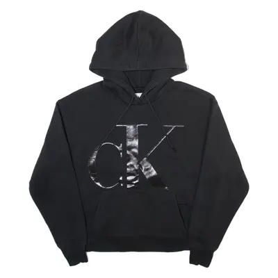 CALVIN KLEIN JEANS Womens Black Hoodie M