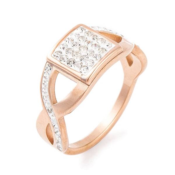 Square 304 Stainless Steel Finger Ring foe Women