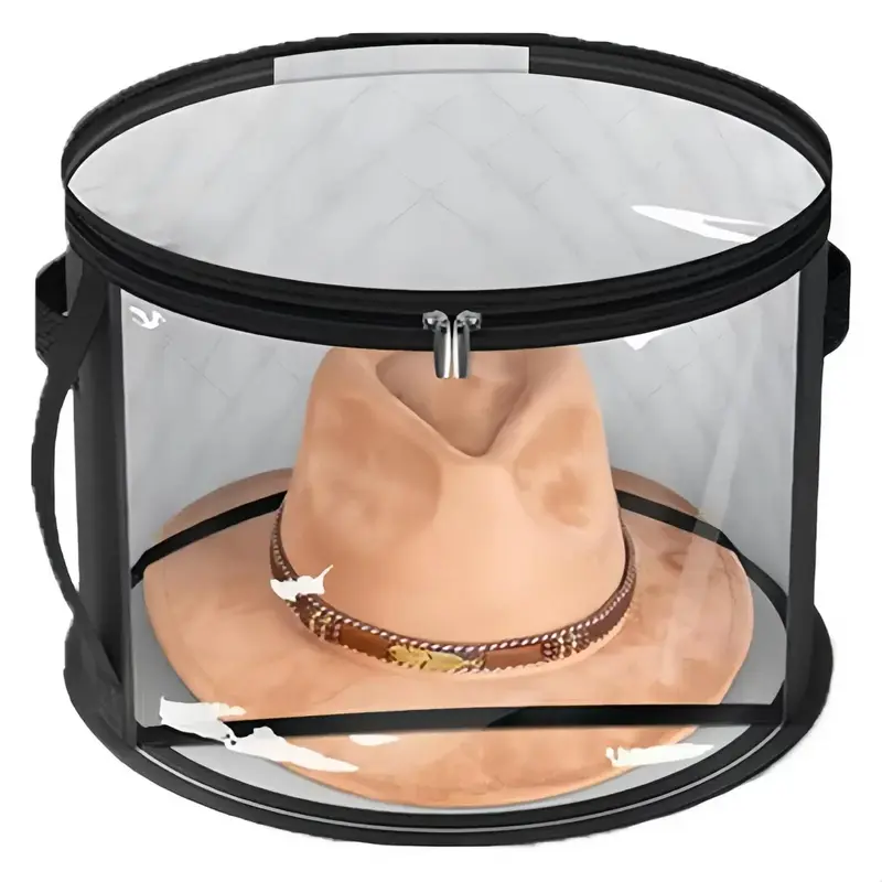 Hat Storage Bag, 1 Count Foldable Hat Storage Organizer, Travel Hat Storage Bag, Hat Organizer for Home & Travel, Travel Esse...