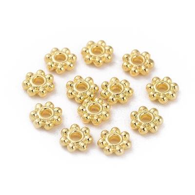 Tibetan Style Alloy Daisy Spacer Beads
