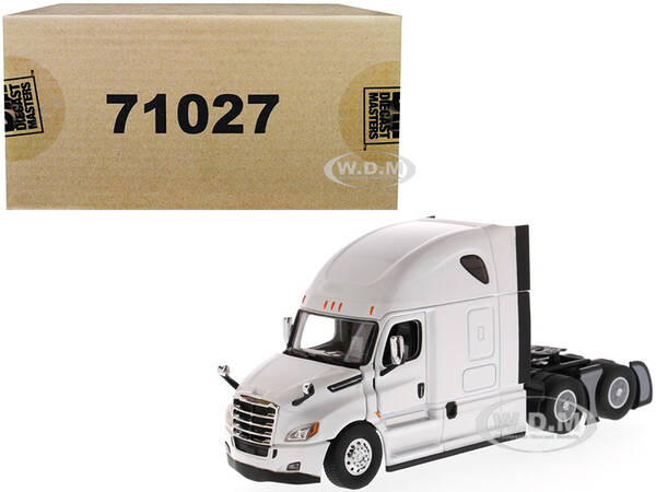 Freightliner New Cascadia Sleeper Cab Truck Tractor Pearl White Transport Series 1/50 Diecast Model by Diecast Masters