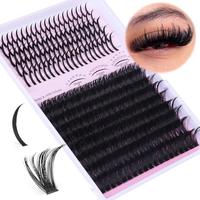 Individual False Eyelashes Kit, 100d Curl Eyelashes, Natural Look Eyelash Extensions, Self Grafting Curl Eyelashes, Eye Makeu...
