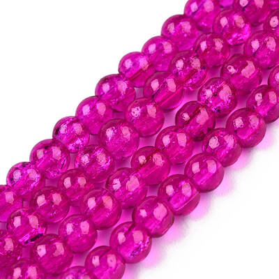 Crackle Glass Beads Strands