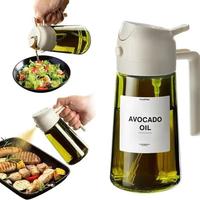 Sprayable Bottle for Portion Control Avocado Oil Dispenser with Easy Pouring Feature for Cooking and Salad Dressings