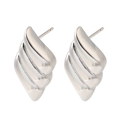 Rack Plating Brass Stud Earrings