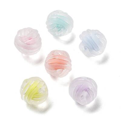 Frosted Transparent Acrylic Beads