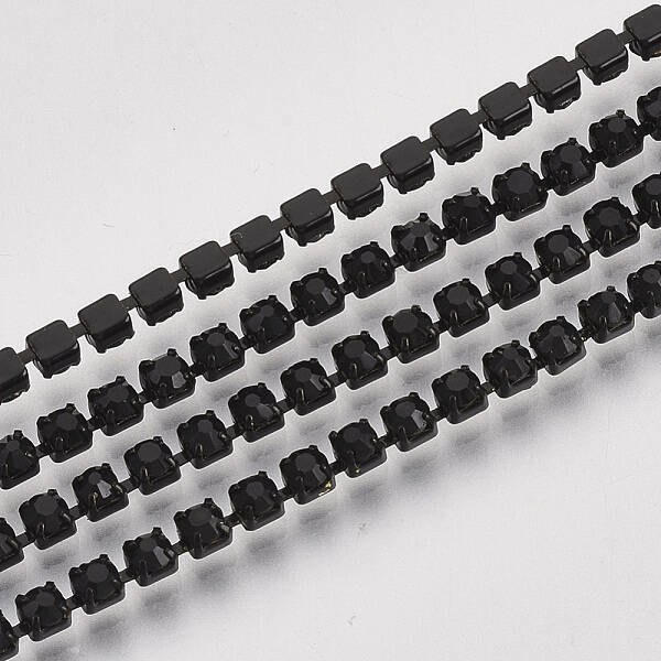 Electrophoresis Iron Rhinestone Strass Chains