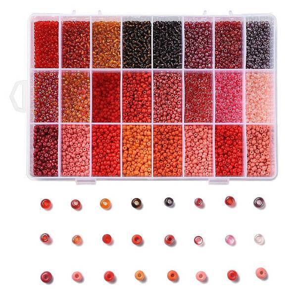 288G 24 Colors Glass Seed Beads