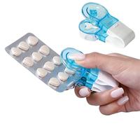 Portable Pill Aid Extractor, 2pcs Mini Pill Extractor with Storage Box Design, Pill Extractor for Elderly, Disabled, Arthriti...
