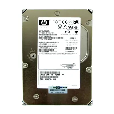 3R-A6411-AA HP 146GB Ultra-320 SCSI 15000 3.5-inch 8MB Hard Drive