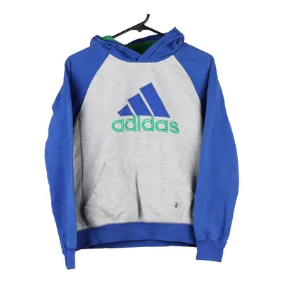 Age 10 Adidas Hoodie - Large Grey Cotton