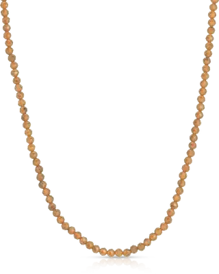 Imperial Topaz 3mm Necklace | Metal Color: Gold