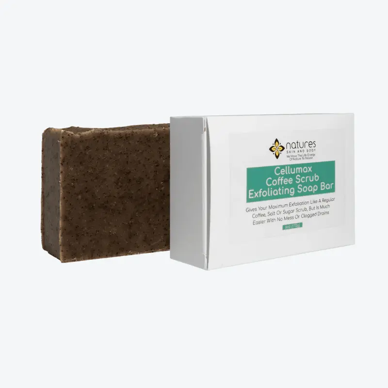 Cellumax Coffee Scrub Exfoliating Soap Bar - Gives You Maximum Exfoliation Like A Regular Coffee, Salt Or Sugar Scrub But Is ...